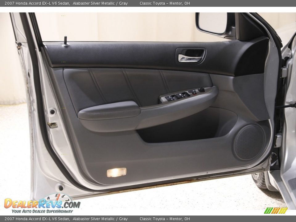 2007 Honda Accord EX-L V6 Sedan Alabaster Silver Metallic / Gray Photo #4
