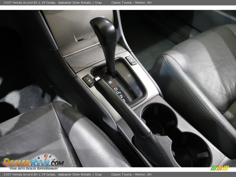 2007 Honda Accord EX-L V6 Sedan Alabaster Silver Metallic / Gray Photo #10