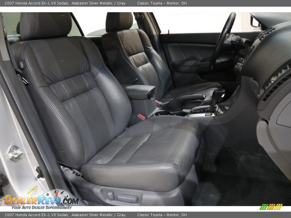 2007 Honda Accord EX-L V6 Sedan Alabaster Silver Metallic / Gray Photo #11