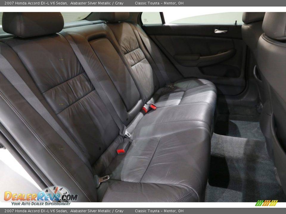 2007 Honda Accord EX-L V6 Sedan Alabaster Silver Metallic / Gray Photo #12