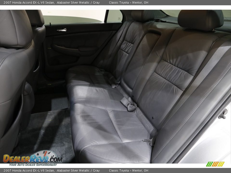 2007 Honda Accord EX-L V6 Sedan Alabaster Silver Metallic / Gray Photo #13