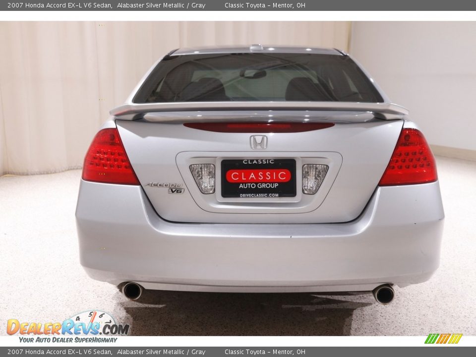 2007 Honda Accord EX-L V6 Sedan Alabaster Silver Metallic / Gray Photo #14