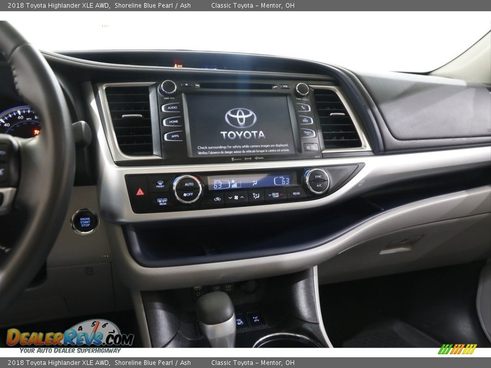 2018 Toyota Highlander XLE AWD Shoreline Blue Pearl / Ash Photo #9