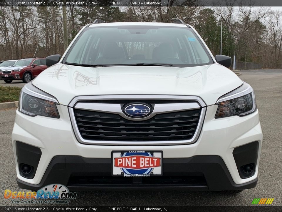 2021 Subaru Forester 2.5i Crystal White Pearl / Gray Photo #3