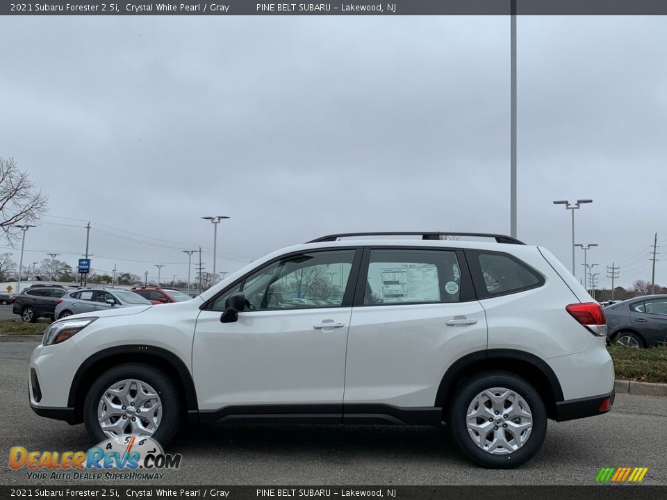 2021 Subaru Forester 2.5i Crystal White Pearl / Gray Photo #4