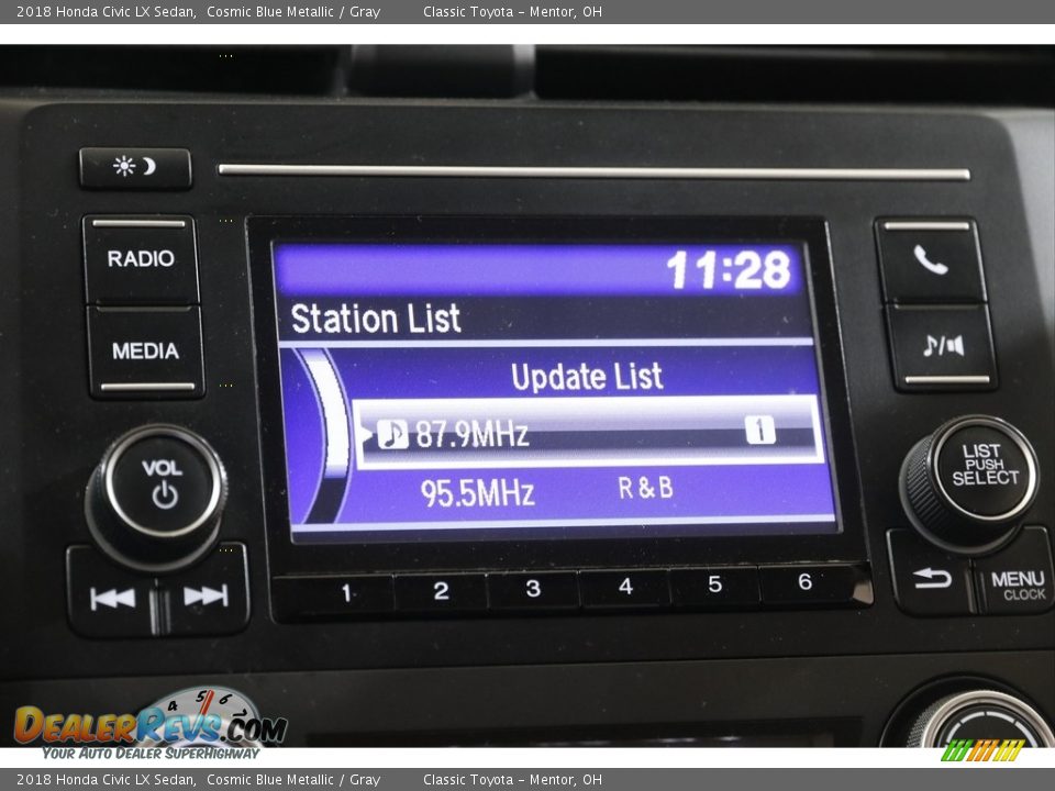 2018 Honda Civic LX Sedan Cosmic Blue Metallic / Gray Photo #10