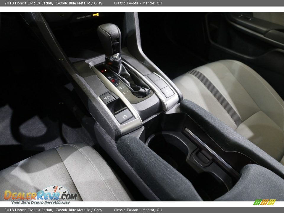 2018 Honda Civic LX Sedan Cosmic Blue Metallic / Gray Photo #12