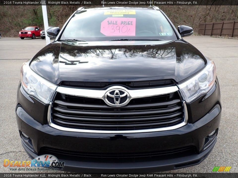 2016 Toyota Highlander XLE Midnight Black Metallic / Black Photo #9