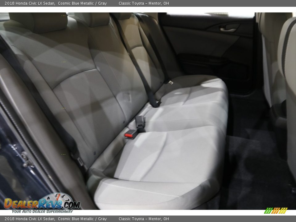 2018 Honda Civic LX Sedan Cosmic Blue Metallic / Gray Photo #14