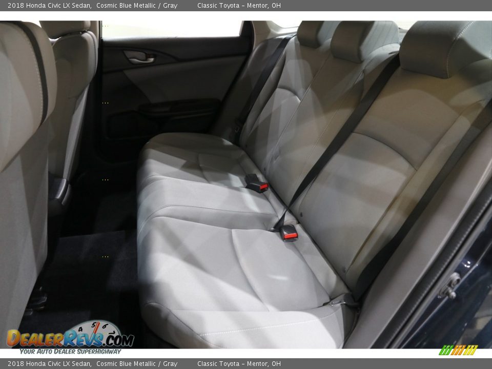 2018 Honda Civic LX Sedan Cosmic Blue Metallic / Gray Photo #15