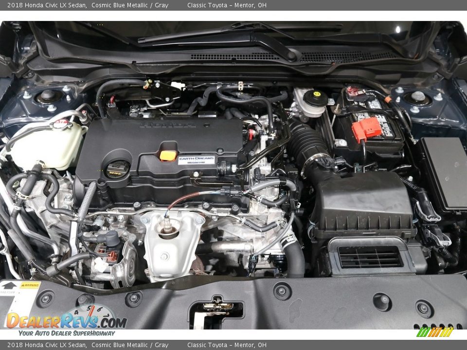 2018 Honda Civic LX Sedan Cosmic Blue Metallic / Gray Photo #17