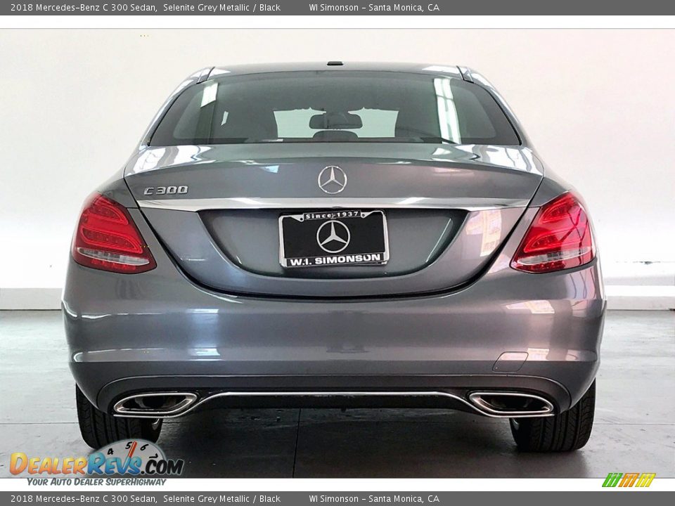2018 Mercedes-Benz C 300 Sedan Selenite Grey Metallic / Black Photo #3