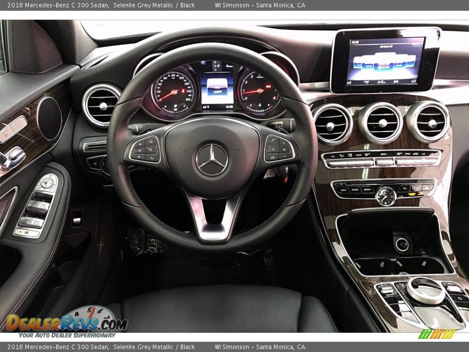 2018 Mercedes-Benz C 300 Sedan Selenite Grey Metallic / Black Photo #4