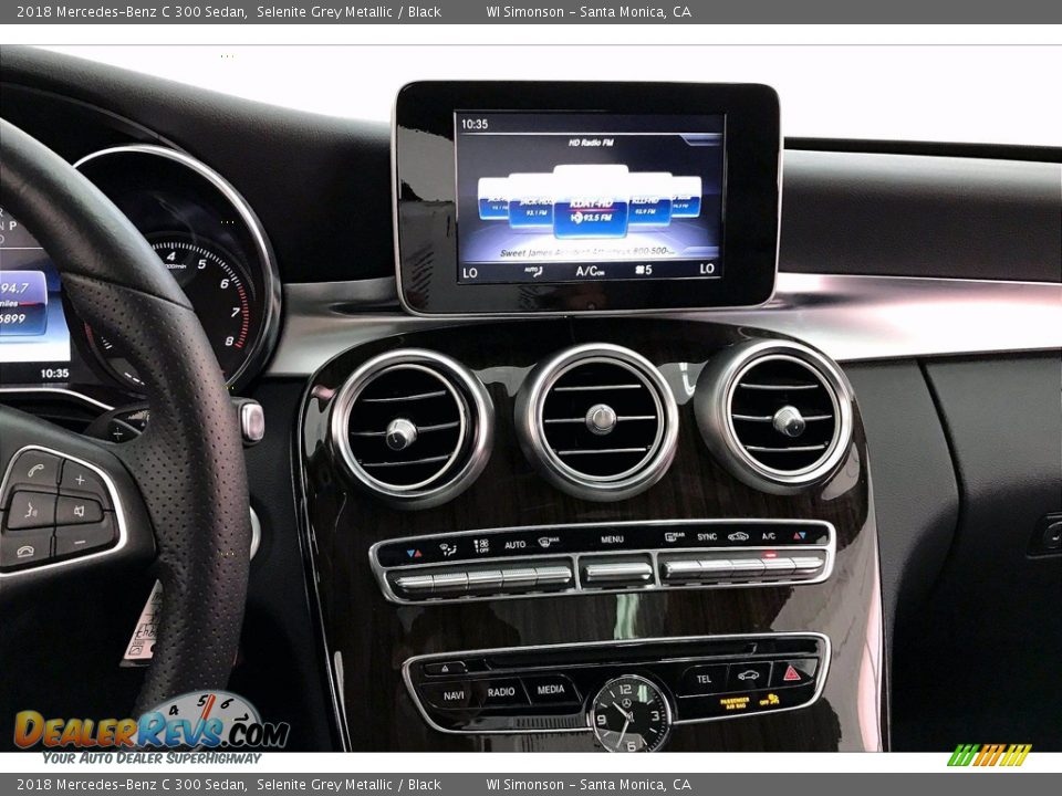 2018 Mercedes-Benz C 300 Sedan Selenite Grey Metallic / Black Photo #5