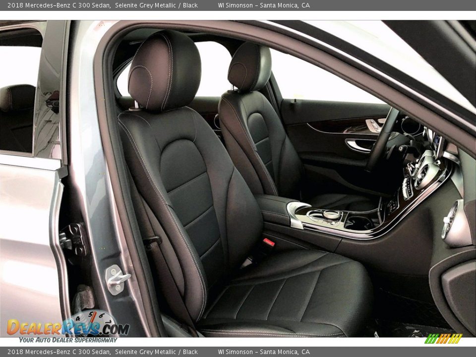2018 Mercedes-Benz C 300 Sedan Selenite Grey Metallic / Black Photo #6