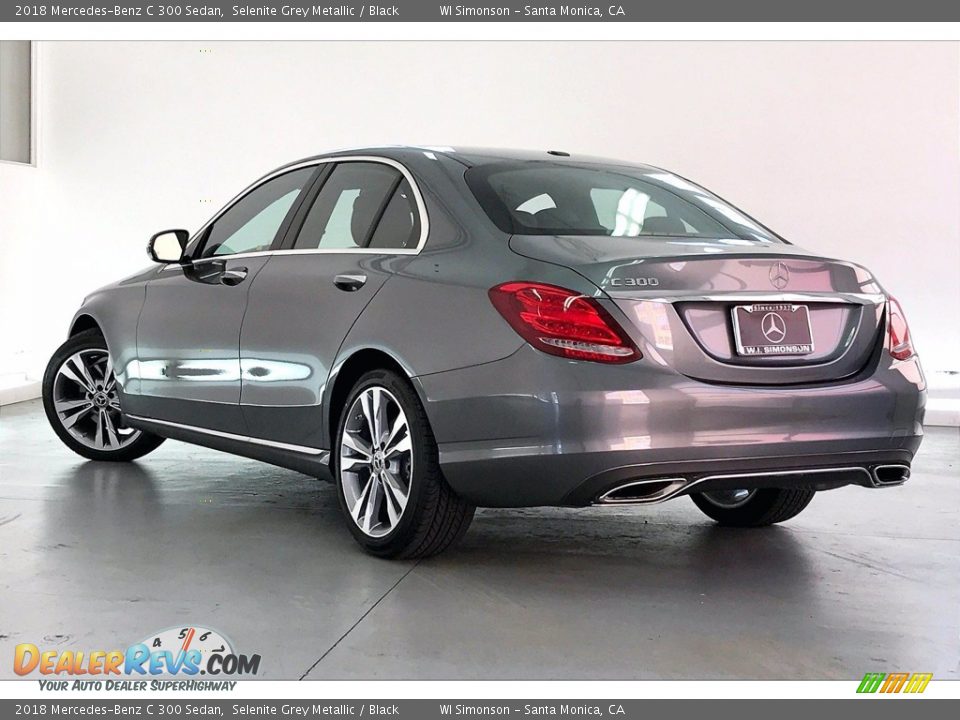 2018 Mercedes-Benz C 300 Sedan Selenite Grey Metallic / Black Photo #10
