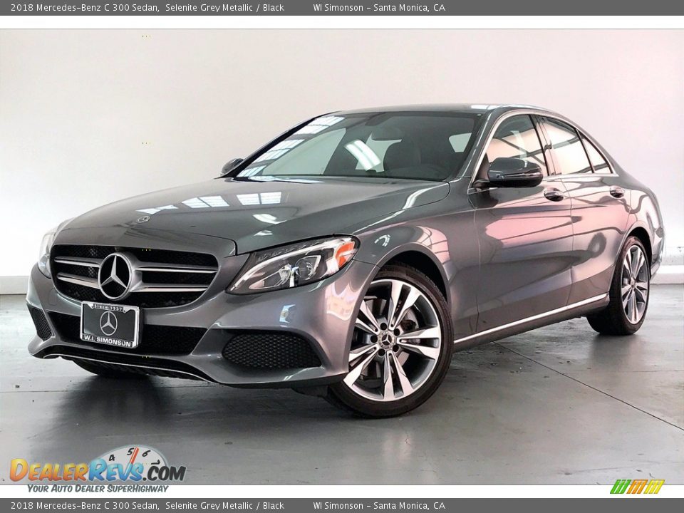 2018 Mercedes-Benz C 300 Sedan Selenite Grey Metallic / Black Photo #12
