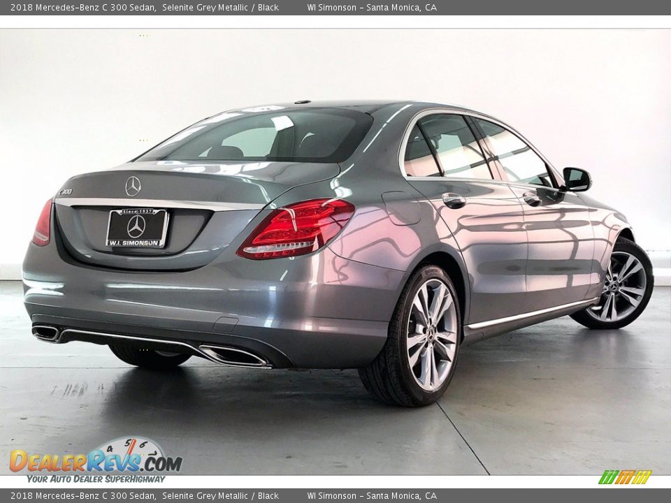 2018 Mercedes-Benz C 300 Sedan Selenite Grey Metallic / Black Photo #13