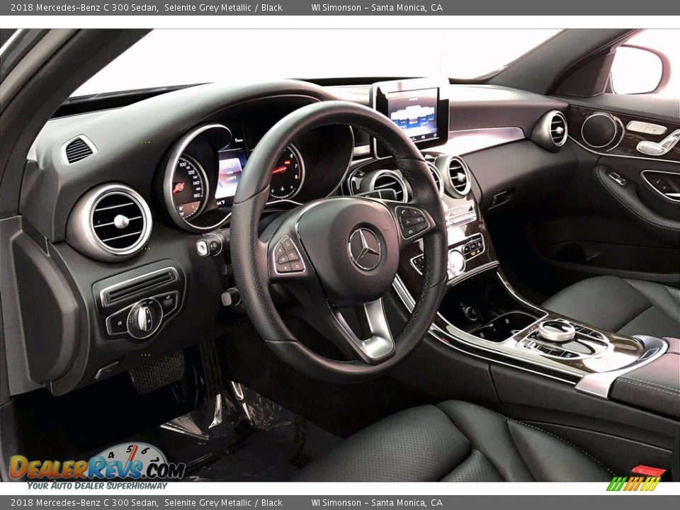 2018 Mercedes-Benz C 300 Sedan Selenite Grey Metallic / Black Photo #14