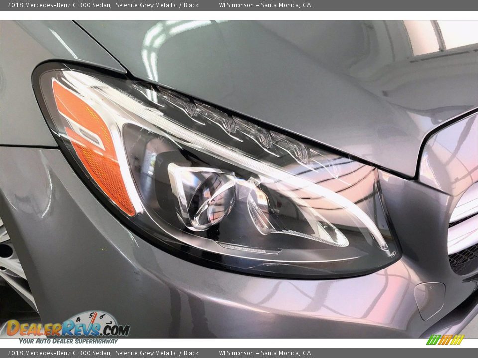 2018 Mercedes-Benz C 300 Sedan Selenite Grey Metallic / Black Photo #28