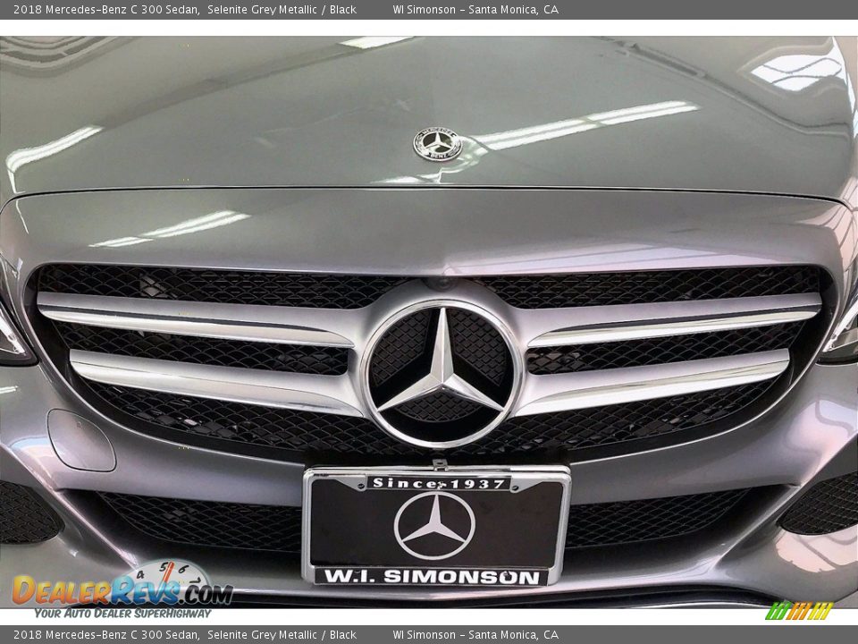 2018 Mercedes-Benz C 300 Sedan Selenite Grey Metallic / Black Photo #30