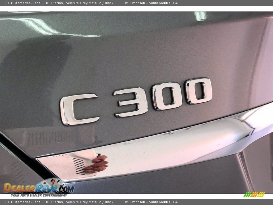 2018 Mercedes-Benz C 300 Sedan Selenite Grey Metallic / Black Photo #31