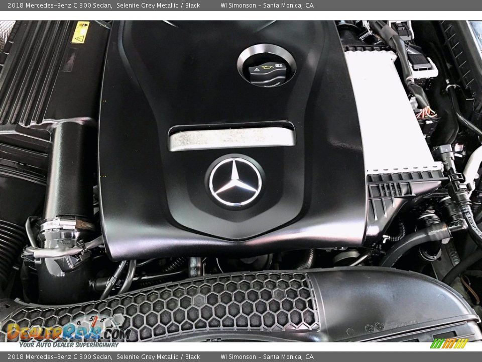 2018 Mercedes-Benz C 300 Sedan Selenite Grey Metallic / Black Photo #32