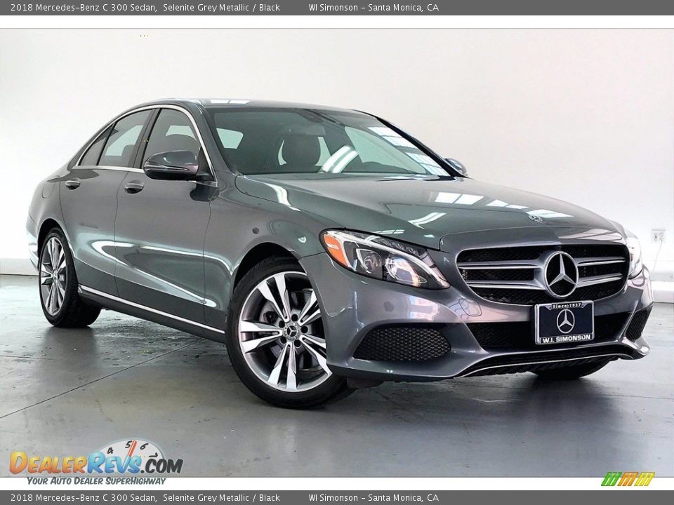 2018 Mercedes-Benz C 300 Sedan Selenite Grey Metallic / Black Photo #34