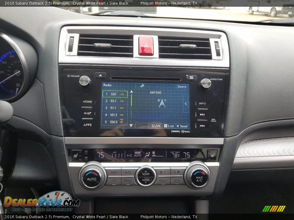 Controls of 2016 Subaru Outback 2.5i Premium Photo #18