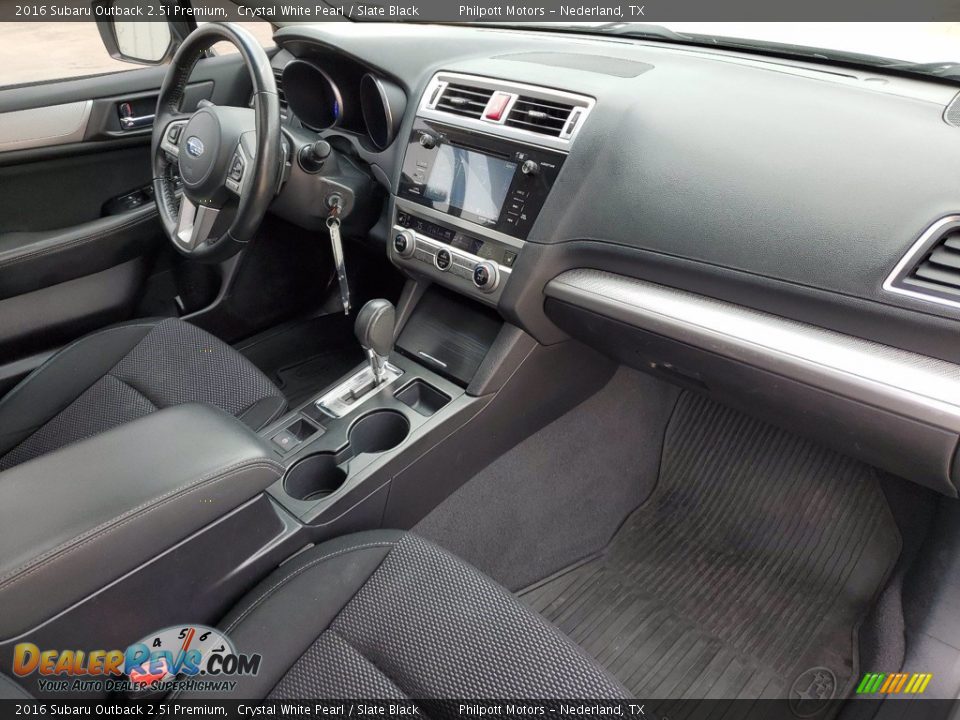 Slate Black Interior - 2016 Subaru Outback 2.5i Premium Photo #29