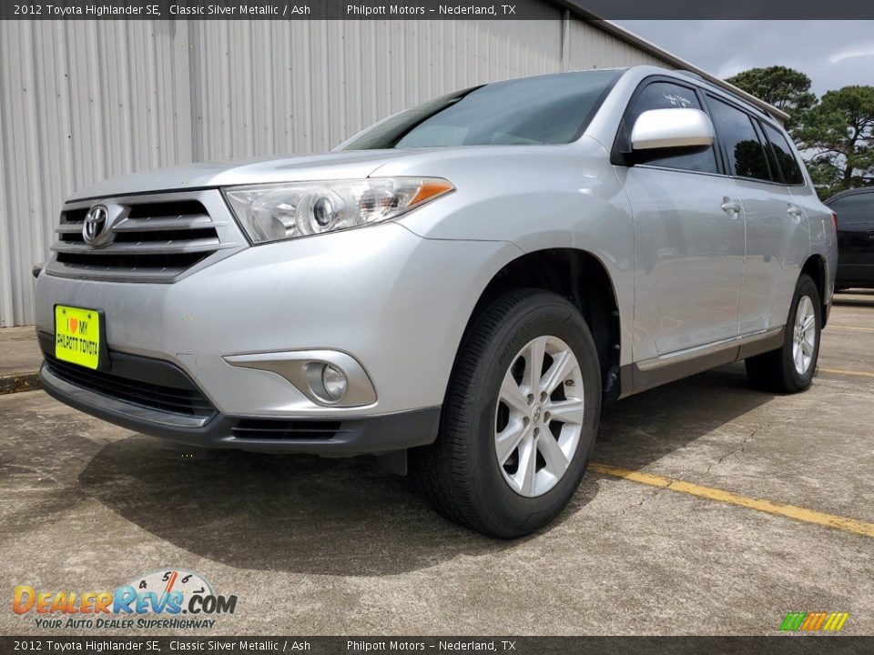 2012 Toyota Highlander SE Classic Silver Metallic / Ash Photo #2