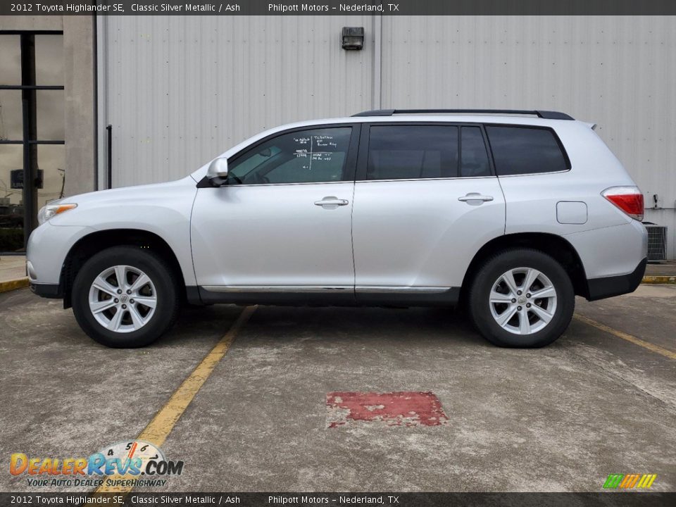 2012 Toyota Highlander SE Classic Silver Metallic / Ash Photo #7