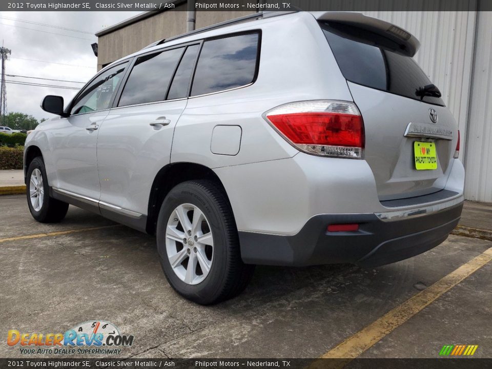2012 Toyota Highlander SE Classic Silver Metallic / Ash Photo #11
