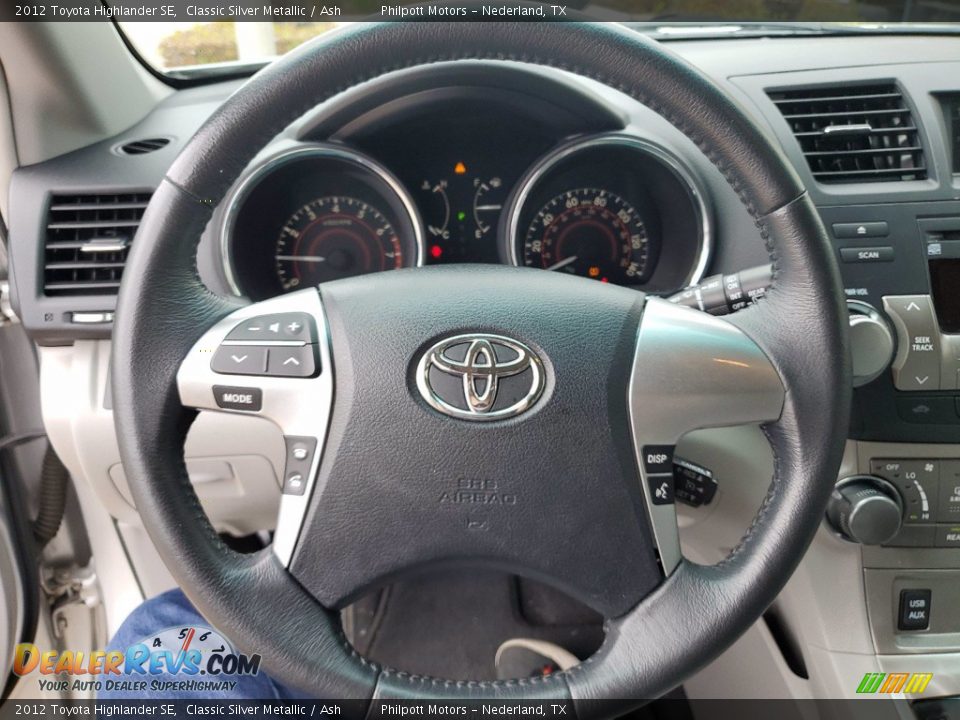 2012 Toyota Highlander SE Classic Silver Metallic / Ash Photo #15