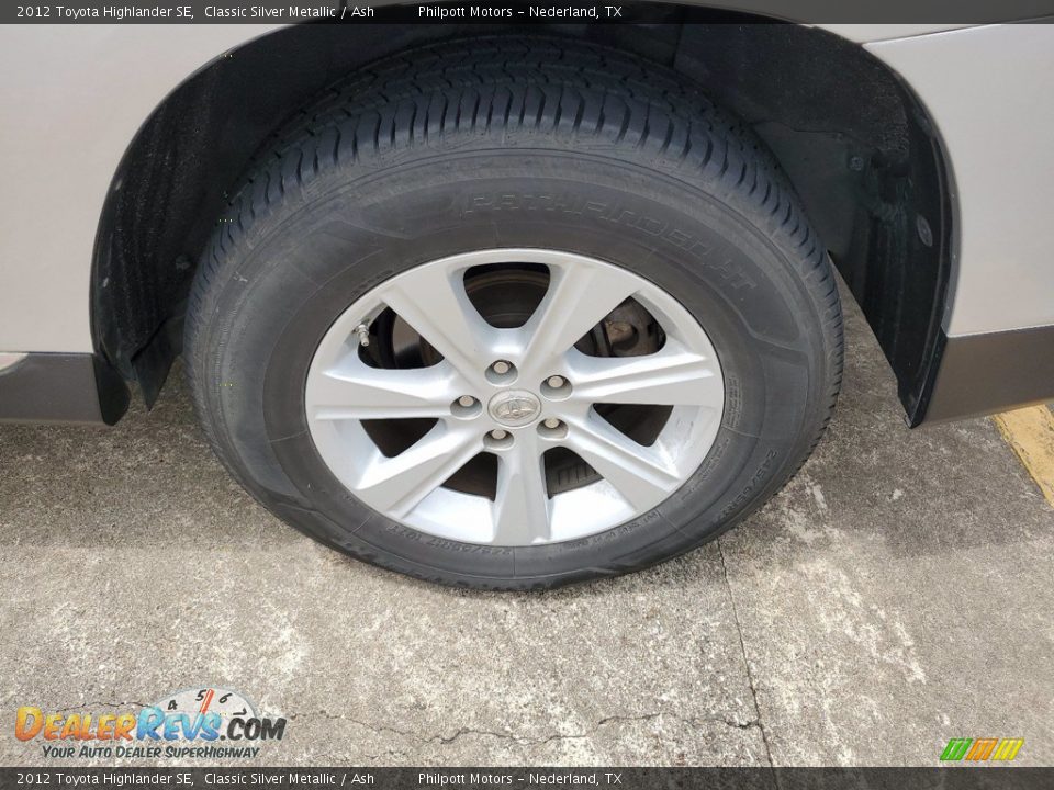 2012 Toyota Highlander SE Classic Silver Metallic / Ash Photo #24