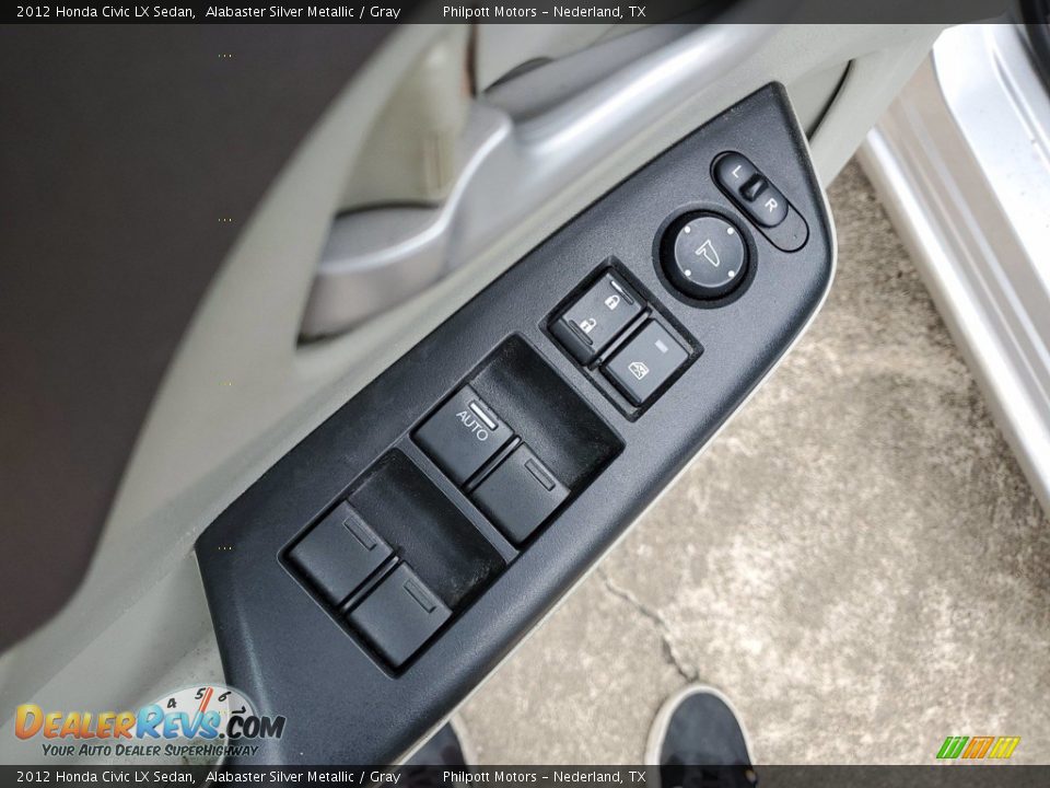 2012 Honda Civic LX Sedan Alabaster Silver Metallic / Gray Photo #14