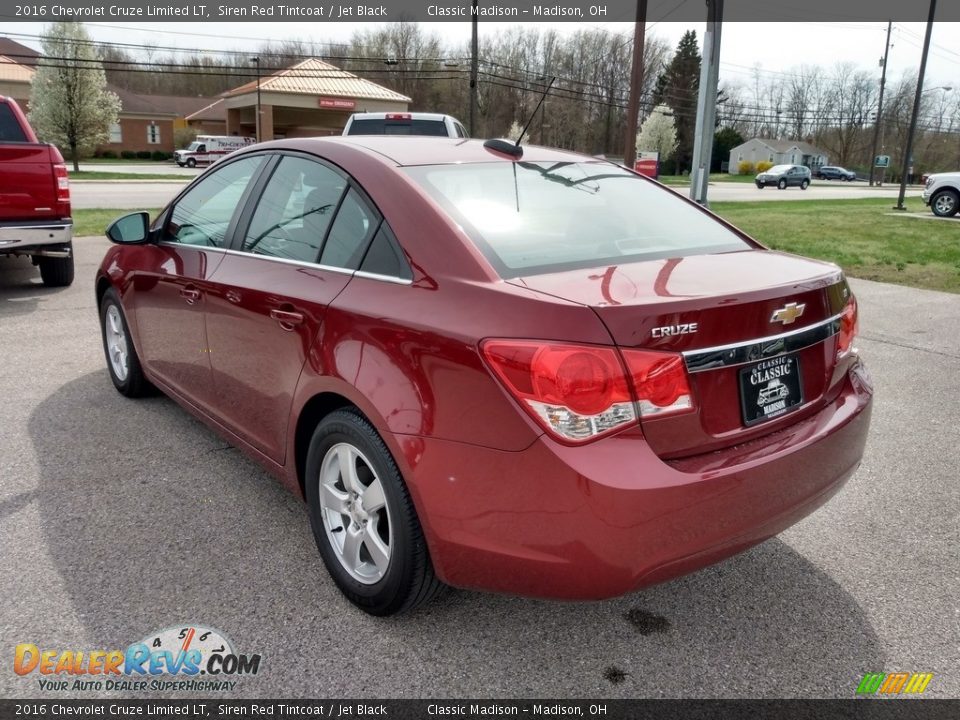 2016 Chevrolet Cruze Limited LT Siren Red Tintcoat / Jet Black Photo #6
