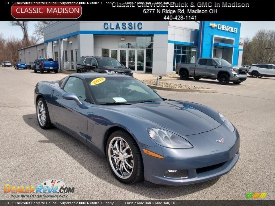 2012 Chevrolet Corvette Coupe Supersonic Blue Metallic / Ebony Photo #1