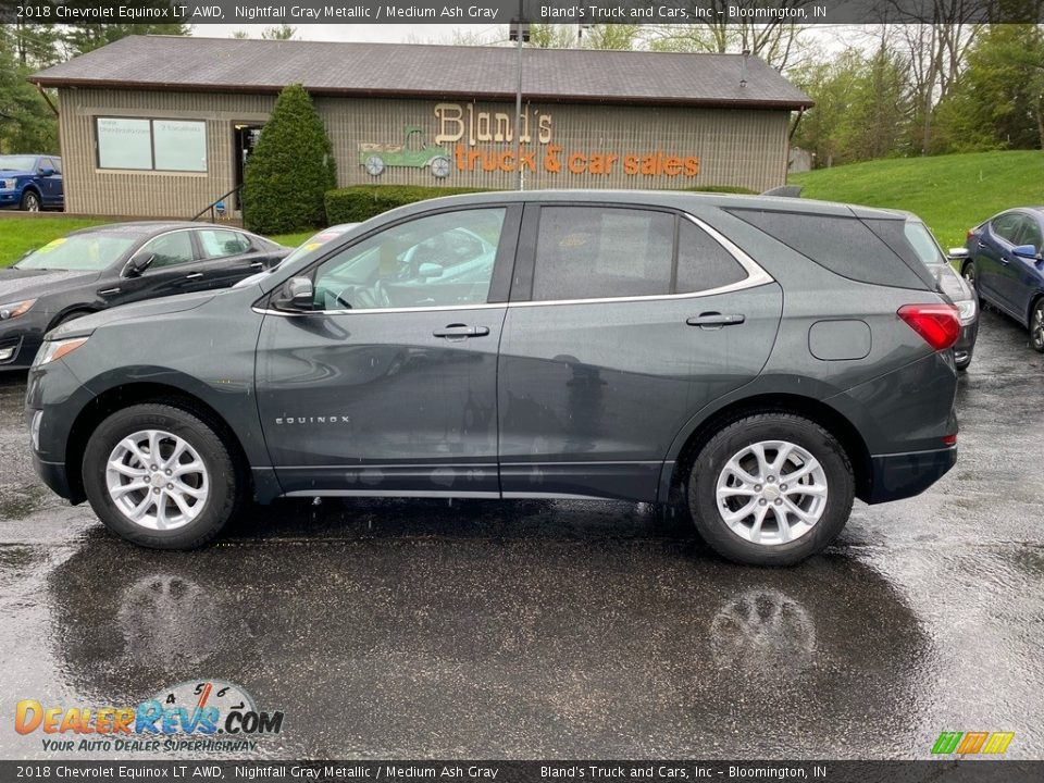 2018 Chevrolet Equinox LT AWD Nightfall Gray Metallic / Medium Ash Gray Photo #1