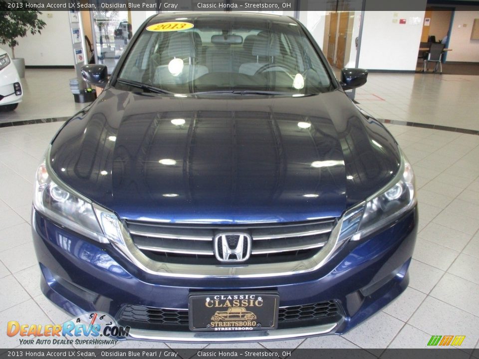 2013 Honda Accord LX Sedan Obsidian Blue Pearl / Gray Photo #2