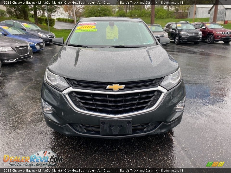 2018 Chevrolet Equinox LT AWD Nightfall Gray Metallic / Medium Ash Gray Photo #3