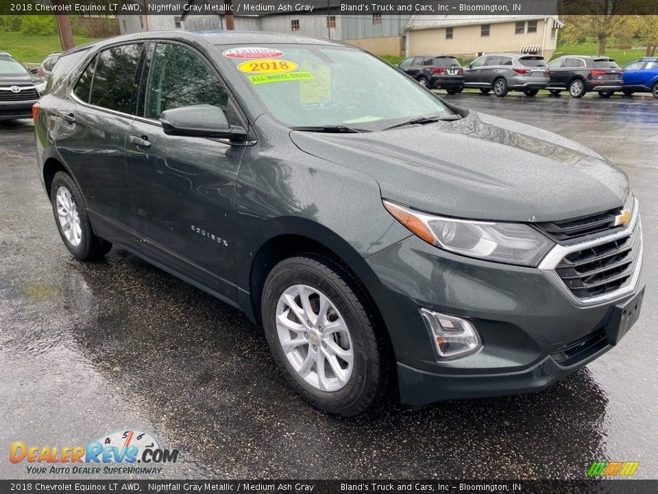 2018 Chevrolet Equinox LT AWD Nightfall Gray Metallic / Medium Ash Gray Photo #4