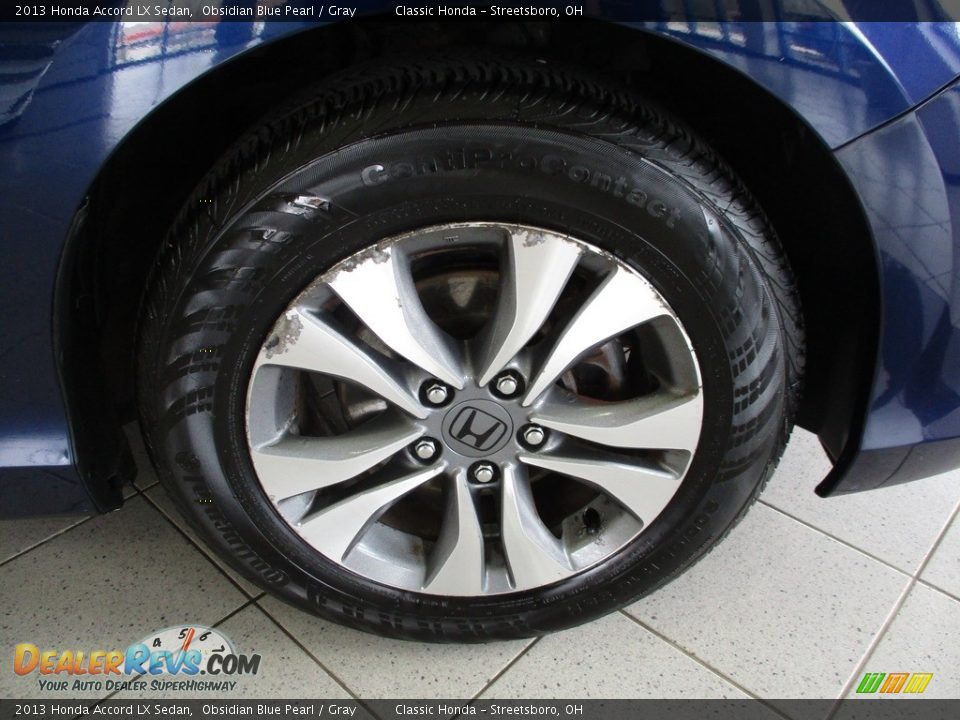 2013 Honda Accord LX Sedan Obsidian Blue Pearl / Gray Photo #5