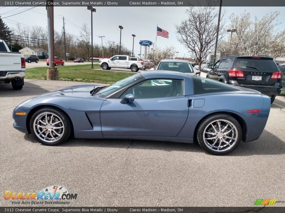 2012 Chevrolet Corvette Coupe Supersonic Blue Metallic / Ebony Photo #6
