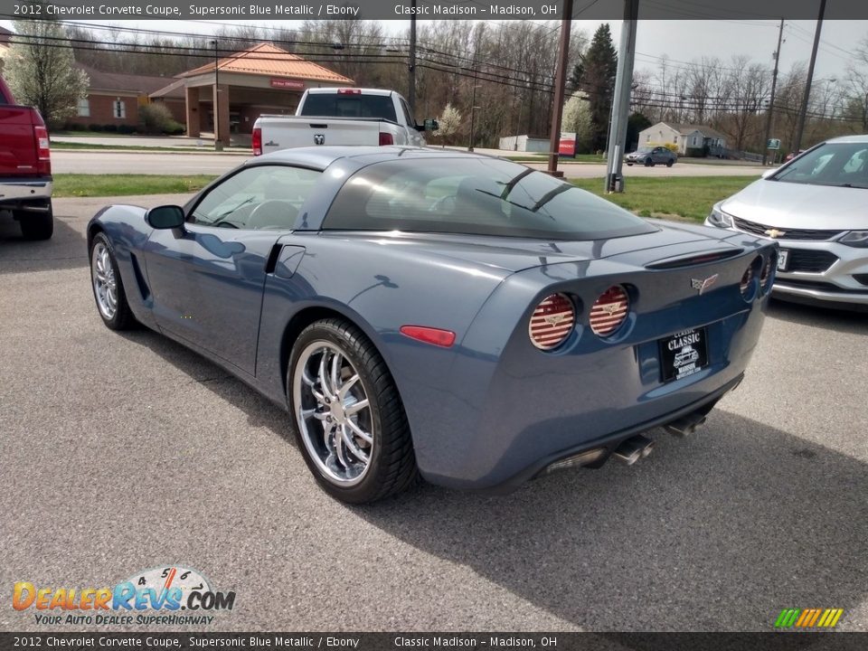 2012 Chevrolet Corvette Coupe Supersonic Blue Metallic / Ebony Photo #7