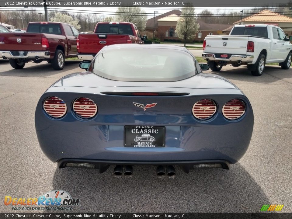 2012 Chevrolet Corvette Coupe Supersonic Blue Metallic / Ebony Photo #8