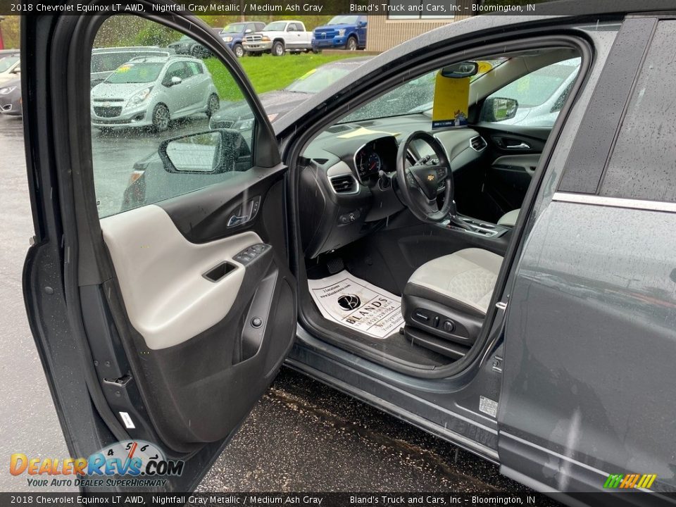 2018 Chevrolet Equinox LT AWD Nightfall Gray Metallic / Medium Ash Gray Photo #12