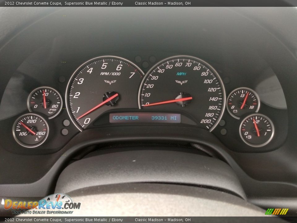 2012 Chevrolet Corvette Coupe Supersonic Blue Metallic / Ebony Photo #13