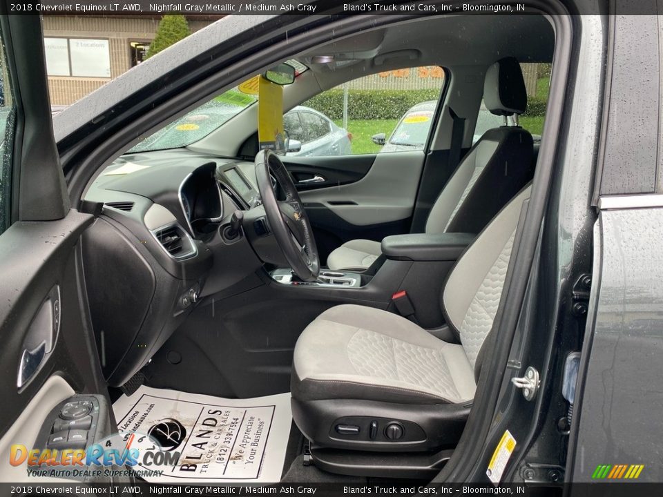 2018 Chevrolet Equinox LT AWD Nightfall Gray Metallic / Medium Ash Gray Photo #14