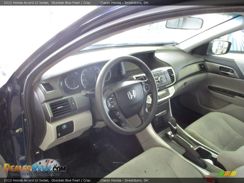 2013 Honda Accord LX Sedan Obsidian Blue Pearl / Gray Photo #26